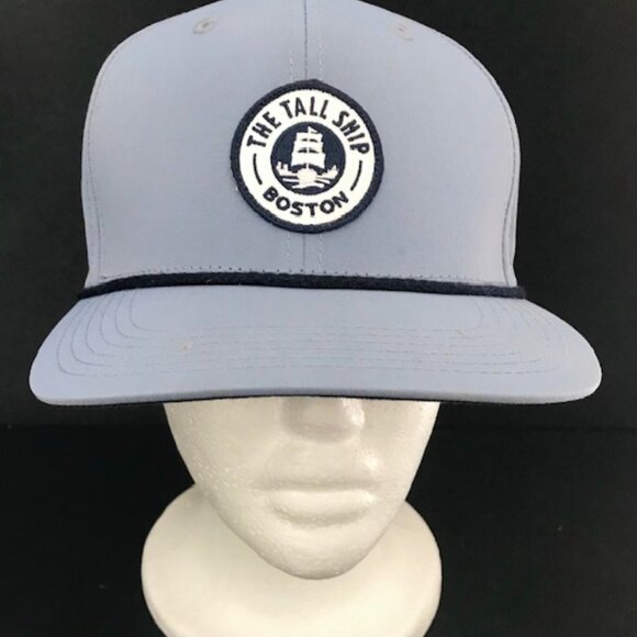 THE TALL SHIP BOSTON MASSACHUSETTS OYSTER BAR SOUVENIR BLUISH-GRAY BASEBALL CAP - Picture 1 of 9